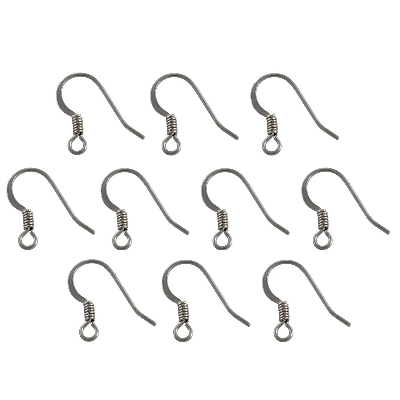 French Hook Wire Flat with Spring Surgical Stainless Steel Fish Hooks (10-Pcs)